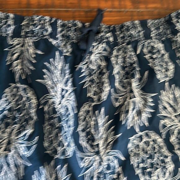 Lauren James 2XL pineapple pull on shorts active beach vacation nylon - Picture 2 of 6